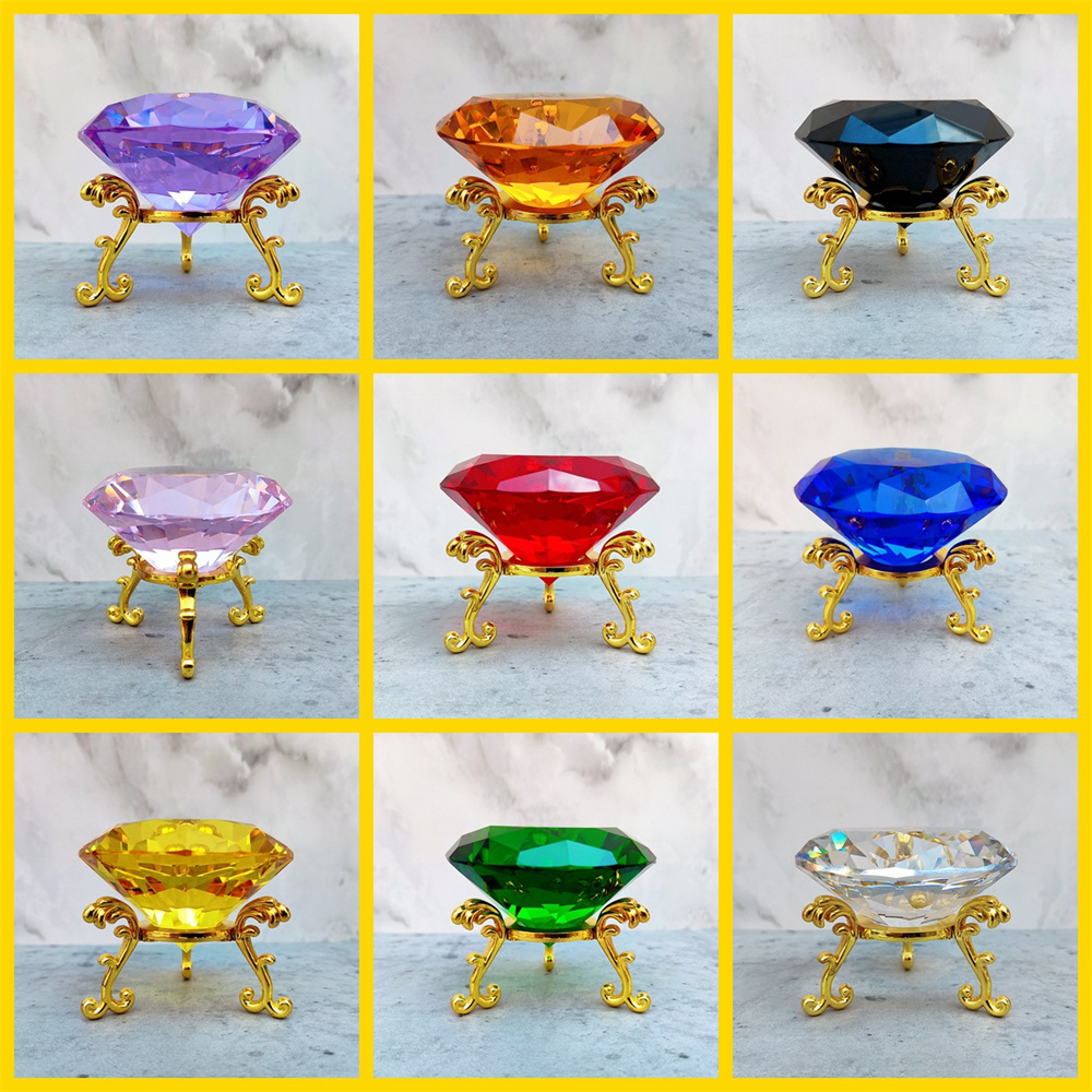 80 มม.K9 คริสตัลเพชรโลหะสามเหล - Paper Weight Crystal บทวิจารณ์และราคา