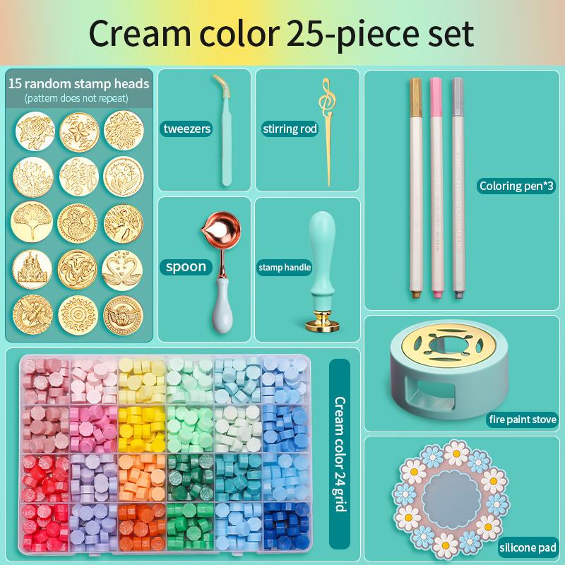 ชุดตราประทับขี้ผึ้งเคลือบเงา ช - Wax Seal Stamp Set บทวิจารณ์และราคา