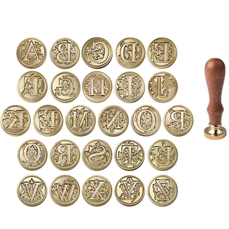 A-Z Vintage ขี้ผึ้งปิดผนึกแสตม - Wax Seal Stamp Set บทวิจารณ์และราคา